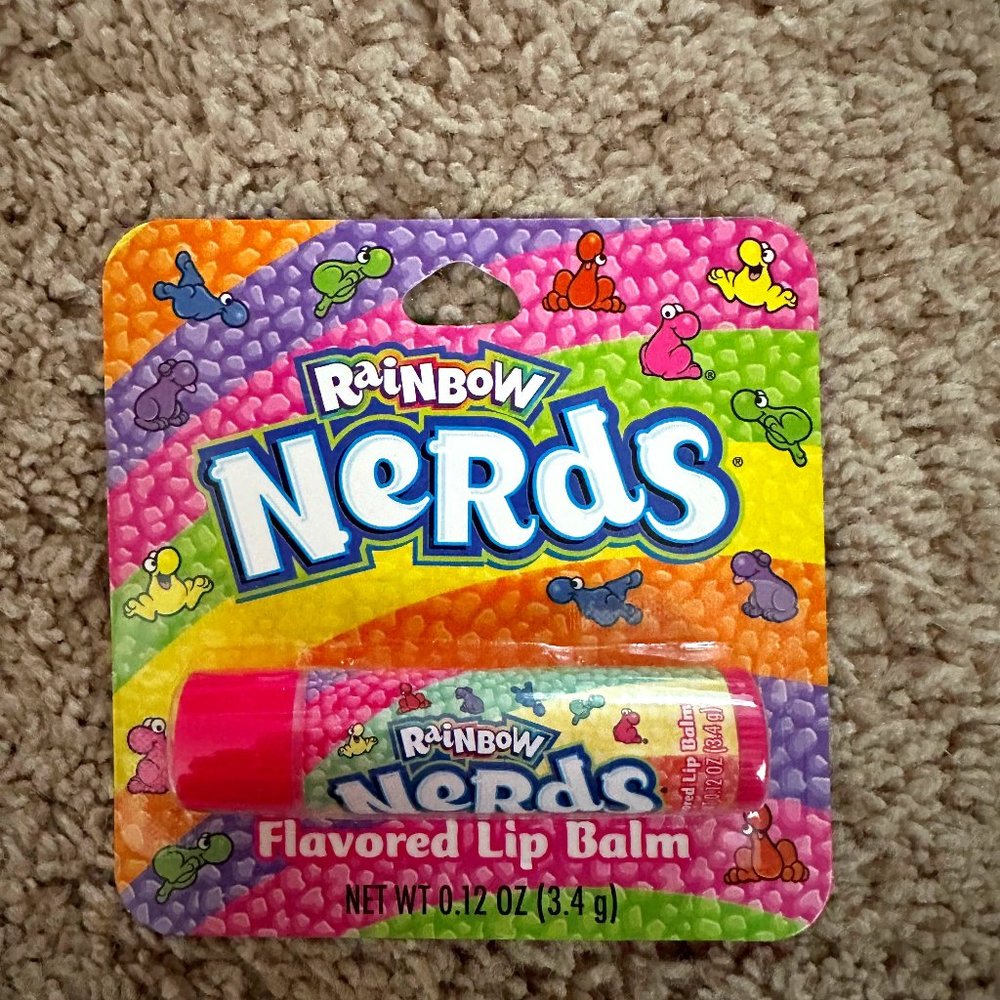 Rainbow NERDS Flavored Lip Balm NEW & SEALED IN PACKAGE